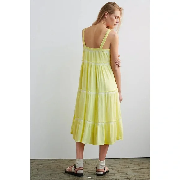 Anthropologie Nell Tiered Midi Dress NWT Size Plus 2X - Picture 6 of 15